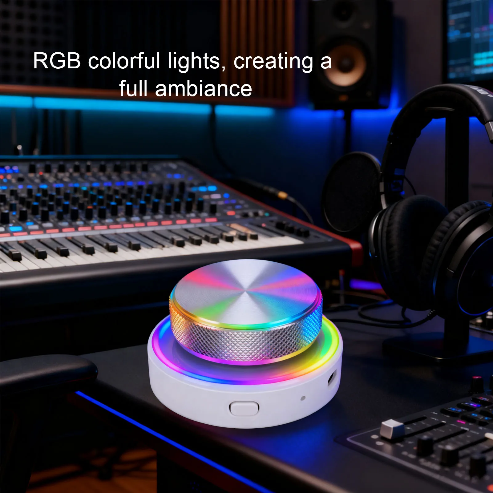 Digital Audio Customizable Knob Controller Page Turner BT 5.0 USB C Connection Volume Control with RGB Light for Multimedia
Digital Audio Customizable Knob Controller Page Turner BT 5.0 USB C Connection Volume Control with RGB Light for Multimedia