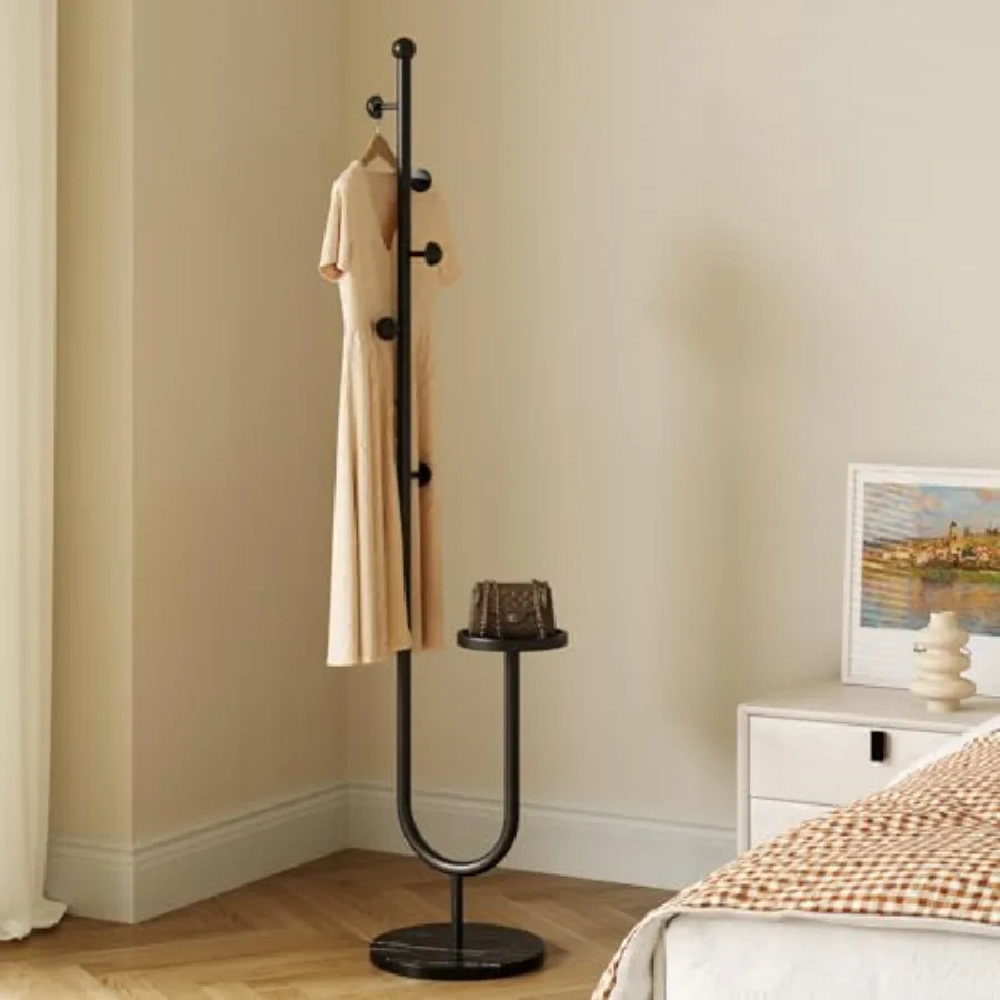 Coat RackMetal Free Standing Coat Stand with marble base Hall Coat Tree with 6 Hooks and Storage Tray 68.9 Inch Tall for Coats
Coat RackMetal Free Standing Coat Stand with marble base Hall Coat Tree with 6 Hooks and Storage Tray 68.9 Inch Tall for Coats