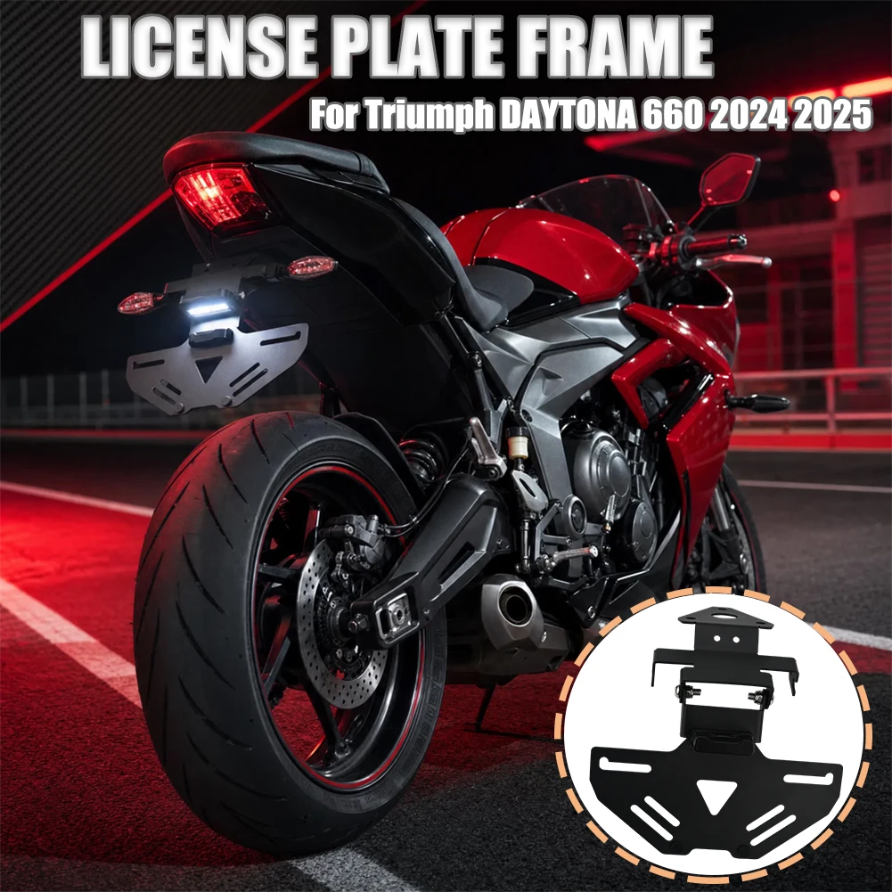 For Triumph DAYTONA 660 Daytona660 2024 2025 Motorcycle Accessories License Plate Holder Fender Eliminator Registration Bracket
For Triumph DAYTONA 660 Daytona660 2024 2025 Motorcycle Accessories License Plate Holder Fender Eliminator Registration Bracket