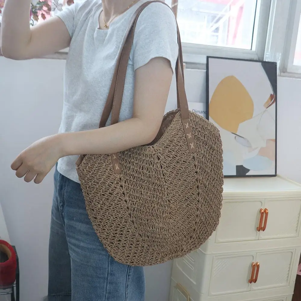 Casual Shoulder Bag Raffia Bag Hollow Out Beach Handbag Weave Straw Bag Tote Bag Bucket Bag Beach Bag Travel
Casual Shoulder Bag Raffia Bag Hollow Out Beach Handbag Weave Straw Bag Tote Bag Bucket Bag Beach Bag Travel