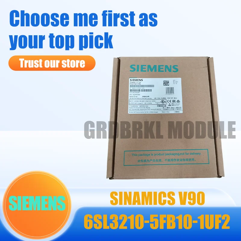 New Original SIEMENS 6SL3210-5FB10-1UF2 6SL3210-5FB10-2UF2 V90 Servo Drive
New Original SIEMENS 6SL3210-5FB10-1UF2 6SL3210-5FB10-2UF2 V90 Servo Drive
