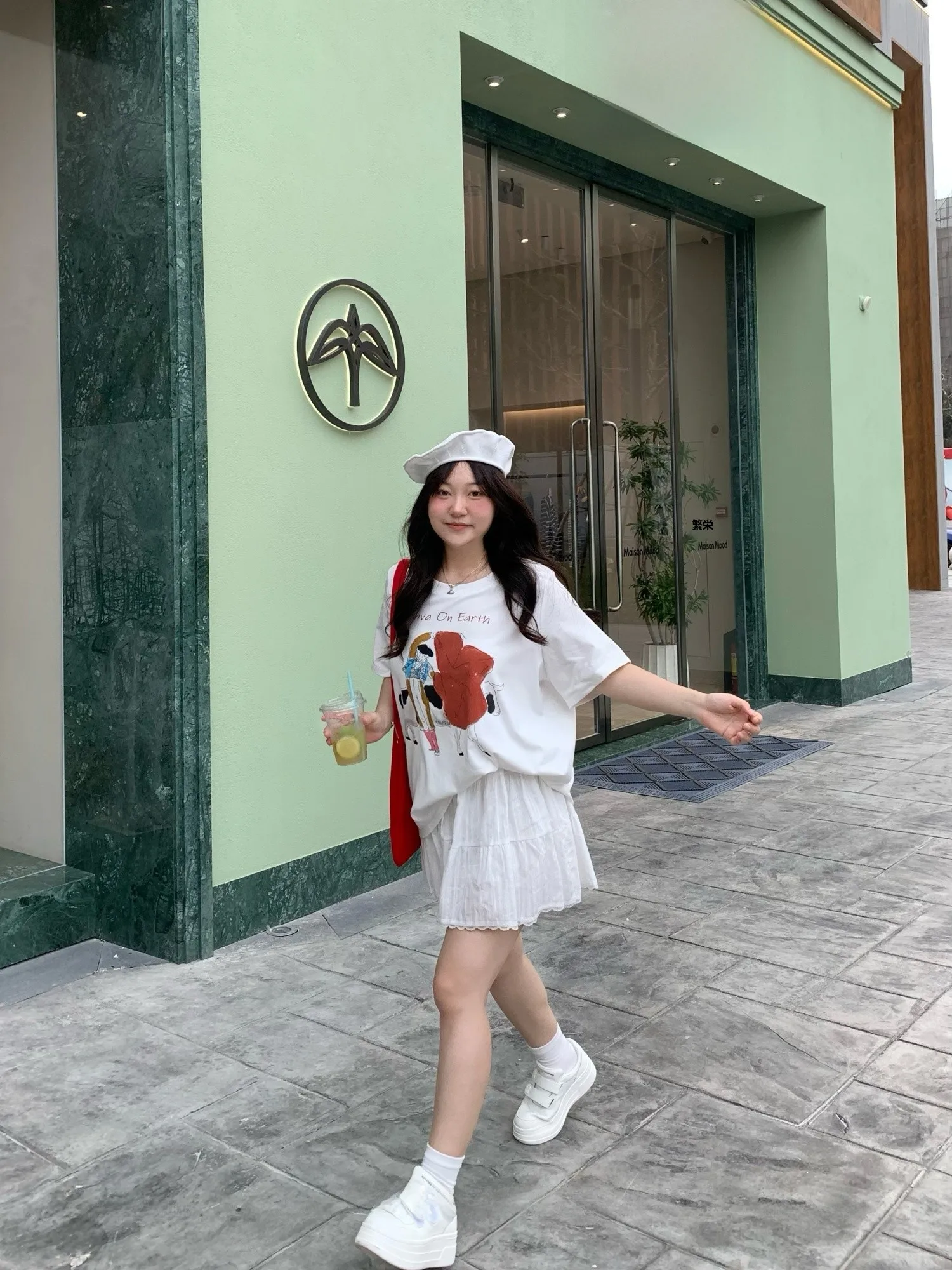 Loose White Printed T-Shirt Women's Summer Lazy Style Versatile Short Sleeve Top Korean Style Commute Casual Cotton Blend
Loose White Printed T-Shirt Women's Summer Lazy Style Versatile Short Sleeve Top Korean Style Commute Casual Cotton Blend