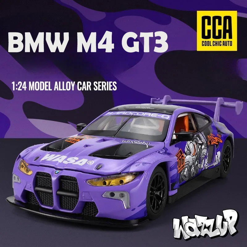 CCA Diecast 1/24 Scale BMW M4 GT3 WASA Alloy Car Model Sound Light Collection Miniature Voiture Home Decor Boyfriend Gift
CCA Diecast 1/24 Scale BMW M4 GT3 WASA Alloy Car Model Sound Light Collection Miniature Voiture Home Decor Boyfriend Gift