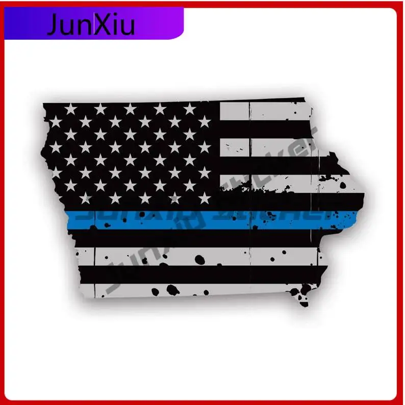 Distressed Iowa State Shaped Subdued Us Flag Thin Blue Line Sticker Uv Protected Decals Police Law Enforcement Ia State Flag
Distressed Iowa State Shaped Subdued Us Flag Thin Blue Line Sticker Uv Protected Decals Police Law Enforcement Ia State Flag