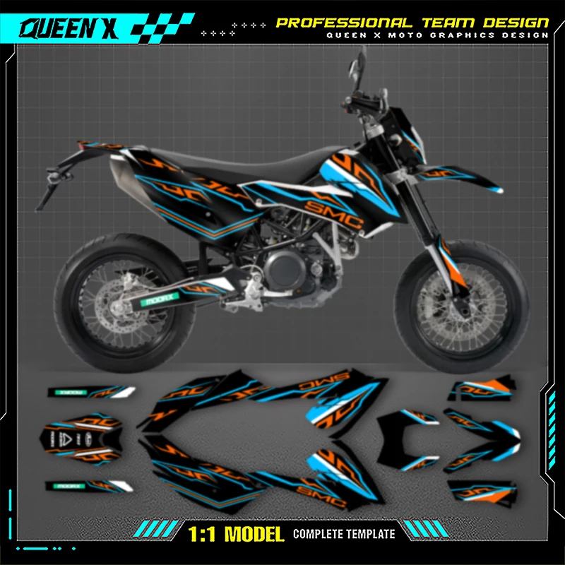 Queen X MOTOR Motorcycle Graphics Background Decals Stickers Kits For KTM LC4 SMC690 2011 2010 2009 2008 690cc 004 
Queen X MOTOR Motorcycle Graphics Background Decals Stickers Kits For KTM LC4 SMC690 2011 2010 2009 2008 690cc 004