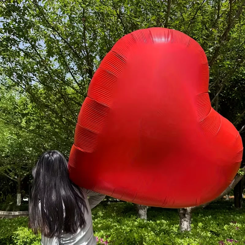 63Inch Giant Love Balloons Aluminum Red Heart Shaped Balloon for Wedding Valentine's Day Birthday Party Decoration Supplies
63Inch Giant Love Balloons Aluminum Red Heart Shaped Balloon for Wedding Valentine's Day Birthday Party Decoration Supplies