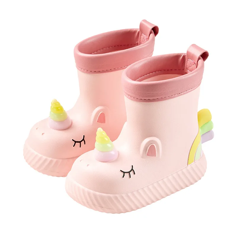 Cartoon Unicorn Girls' Rain Boots Rain Boots Boys' Waterproof Footwear, Student for Snowmelt Season Stream Trekking EVA
Cartoon Unicorn Girls' Rain Boots Rain Boots Boys' Waterproof Footwear, Student for Snowmelt Season Stream Trekking EVA