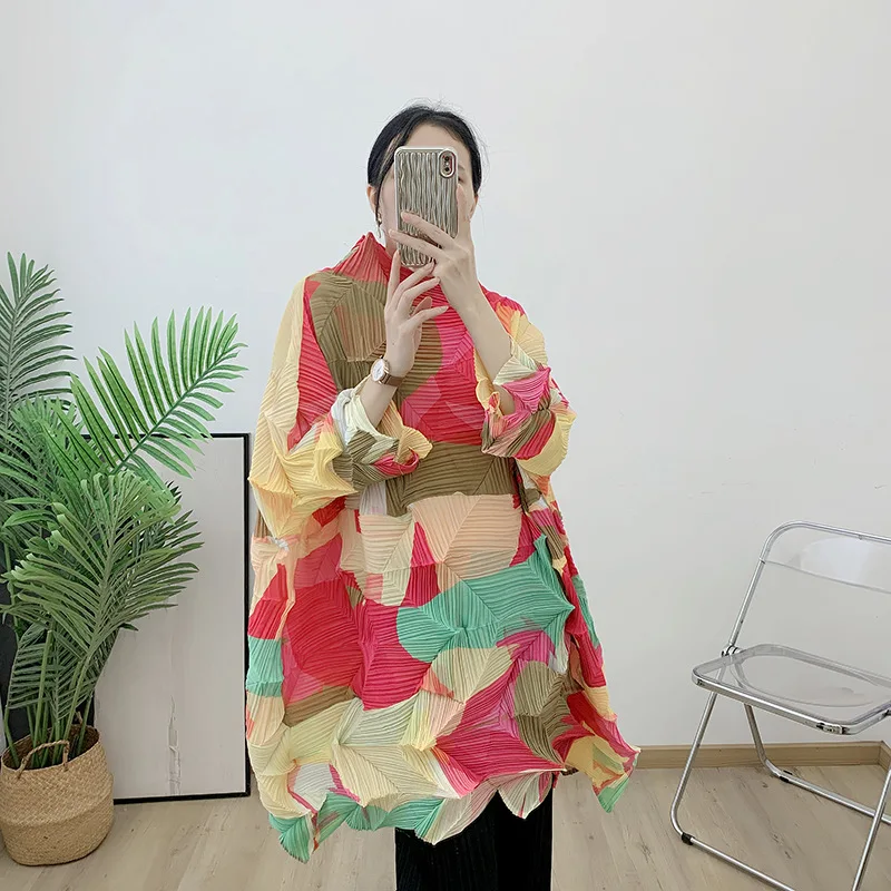 Miyake Pleated Printed Diamond Pleated Top 2024 Autumn New Full Sleeve Top Fashion Loose T-shirt Top Women Clothes
Miyake Pleated Printed Diamond Pleated Top 2024 Autumn New Full Sleeve Top Fashion Loose T-shirt Top Women Clothes