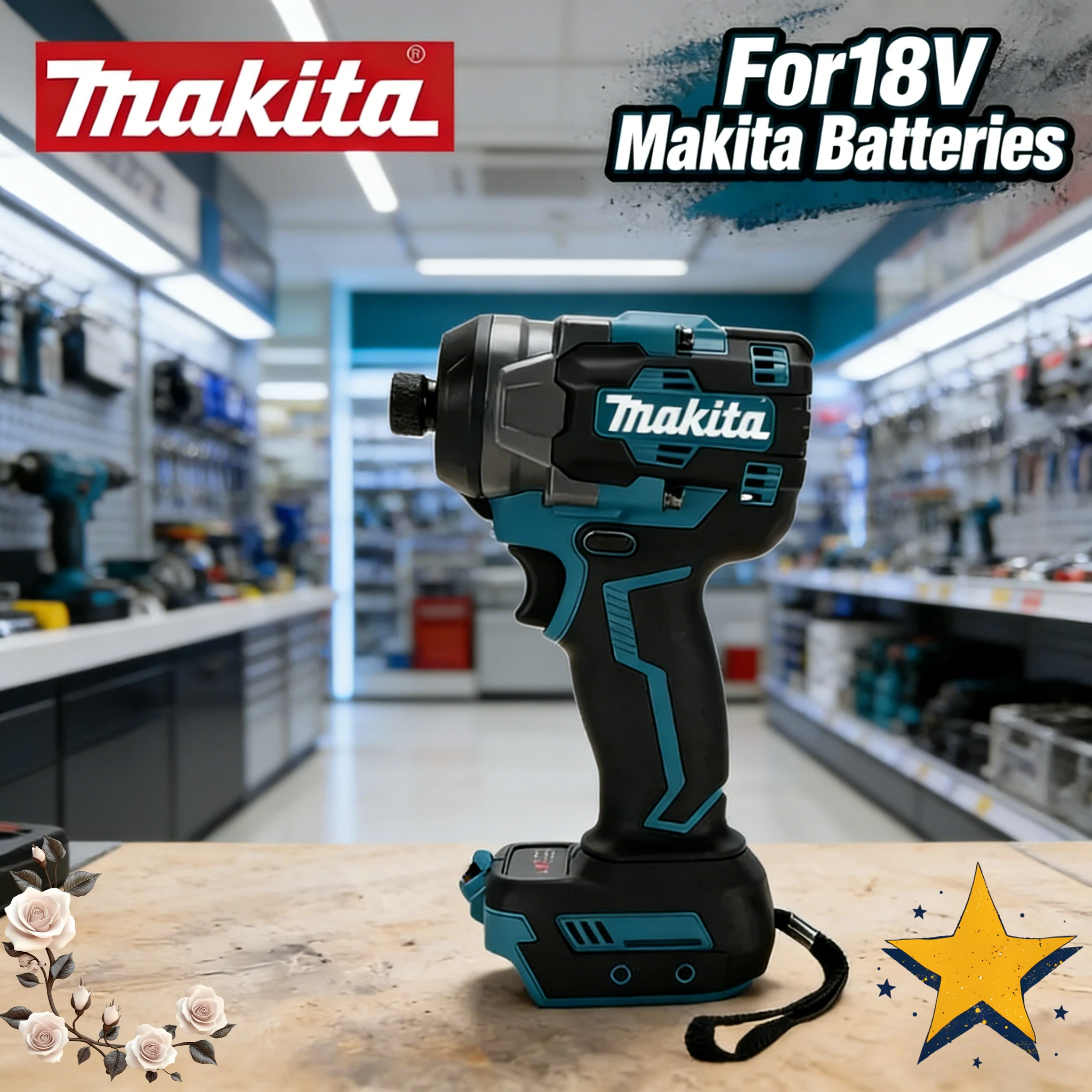 Makita Driver Wrench High Concentricity Cordless Wrench 3500IPM High Torsion 550Nm Safe for Electrical Equipment Repair Tool
Makita Driver Wrench High Concentricity Cordless Wrench 3500IPM High Torsion 550Nm Safe for Electrical Equipment Repair Tool