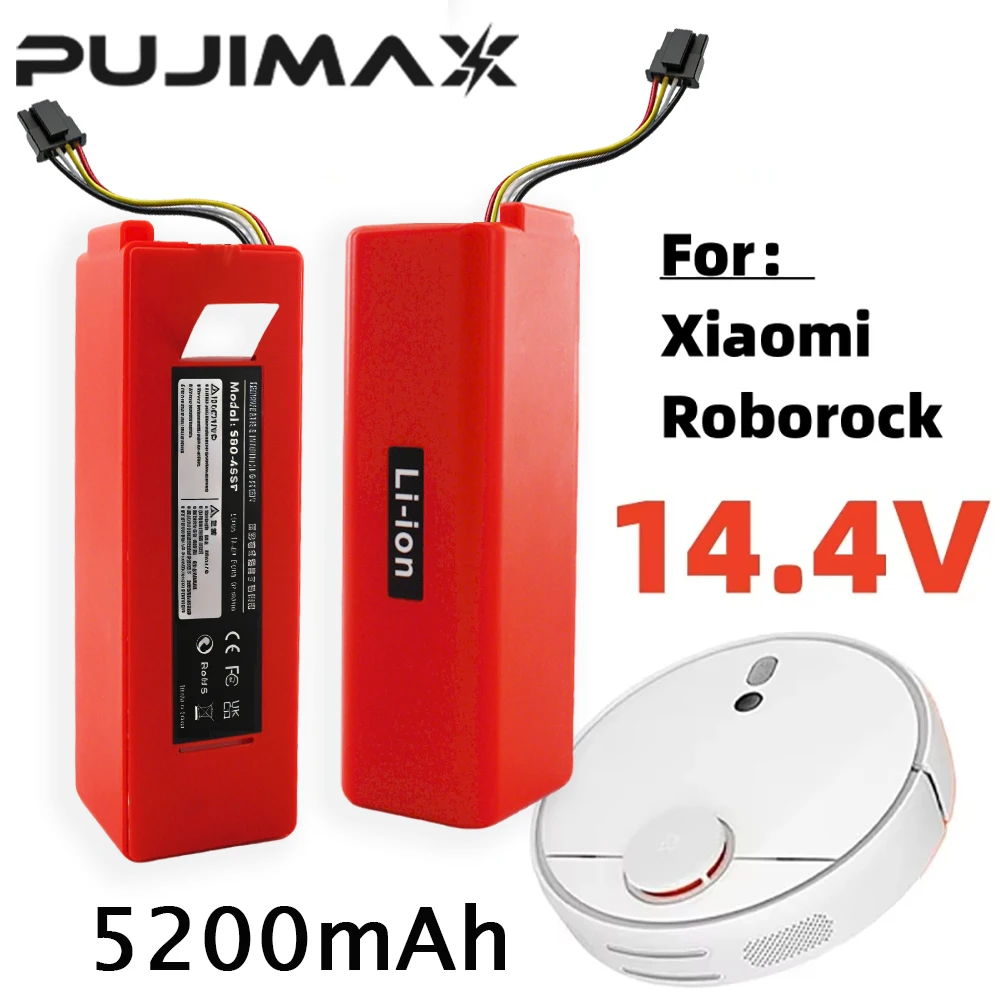 PUJIMAX 14.4V Li-ion Battery Robotic Vacuum Cleaner Replacement Battery for Xiaomi Robot Roborock S50 S51 S55 Accessory Spare
PUJIMAX 14.4V Li-ion Battery Robotic Vacuum Cleaner Replacement Battery for Xiaomi Robot Roborock S50 S51 S55 Accessory Spare