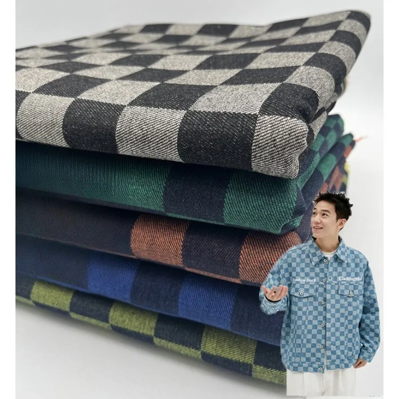 Jacquard Denim Fabric By The Meter for Clothing Jackets Dresses Skirts Bags Pants Shoes DIY Sewing Plaid Cloth Soft Black Blue
Jacquard Denim Fabric By The Meter for Clothing Jackets Dresses Skirts Bags Pants Shoes DIY Sewing Plaid Cloth Soft Black Blue
