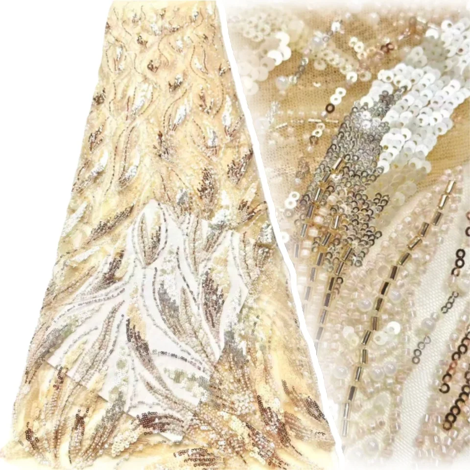 Высокое качество, роскошные африканские желтые бусины, каменное кружево, нигерийский тюль, сетчатая кружевная ткань, блестки, французская вышивка, свадебное платье 2070
Высокое качество, роскошные африканские желтые бусины, каменное кружево, нигерийский тюль, сетчатая кружевная ткань, блестки, французская вышивка, свадебное платье 2070