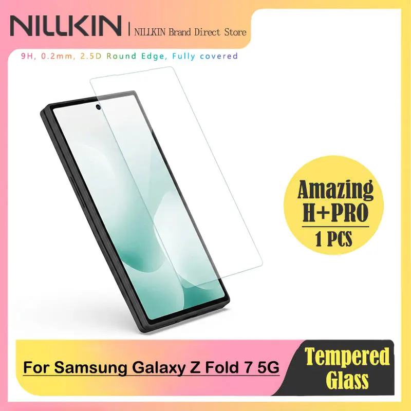 For Samsung Galaxy Z Fold 7 5G, NILLKIN H+PRO 9H Anti-Explosion Glass, 0.2mm Ultra Thin, Anti-Glare, UV Protection, Full Set Kit
For Samsung Galaxy Z Fold 7 5G, NILLKIN H+PRO 9H Anti-Explosion Glass, 0.2mm Ultra Thin, Anti-Glare, UV Protection, Full Set Kit