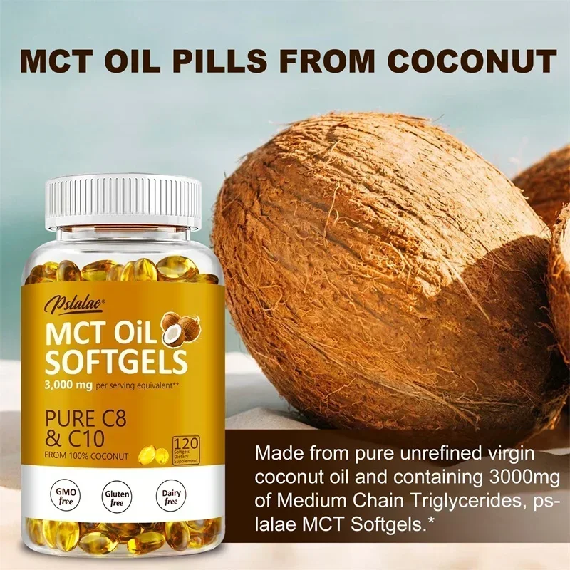 MCT Oil Softgels - Brain Supplement, Improve Energy, Focus, and Enhances AbsorptionSupplement
MCT Oil Softgels - Brain Supplement, Improve Energy, Focus, and Enhances AbsorptionSupplement