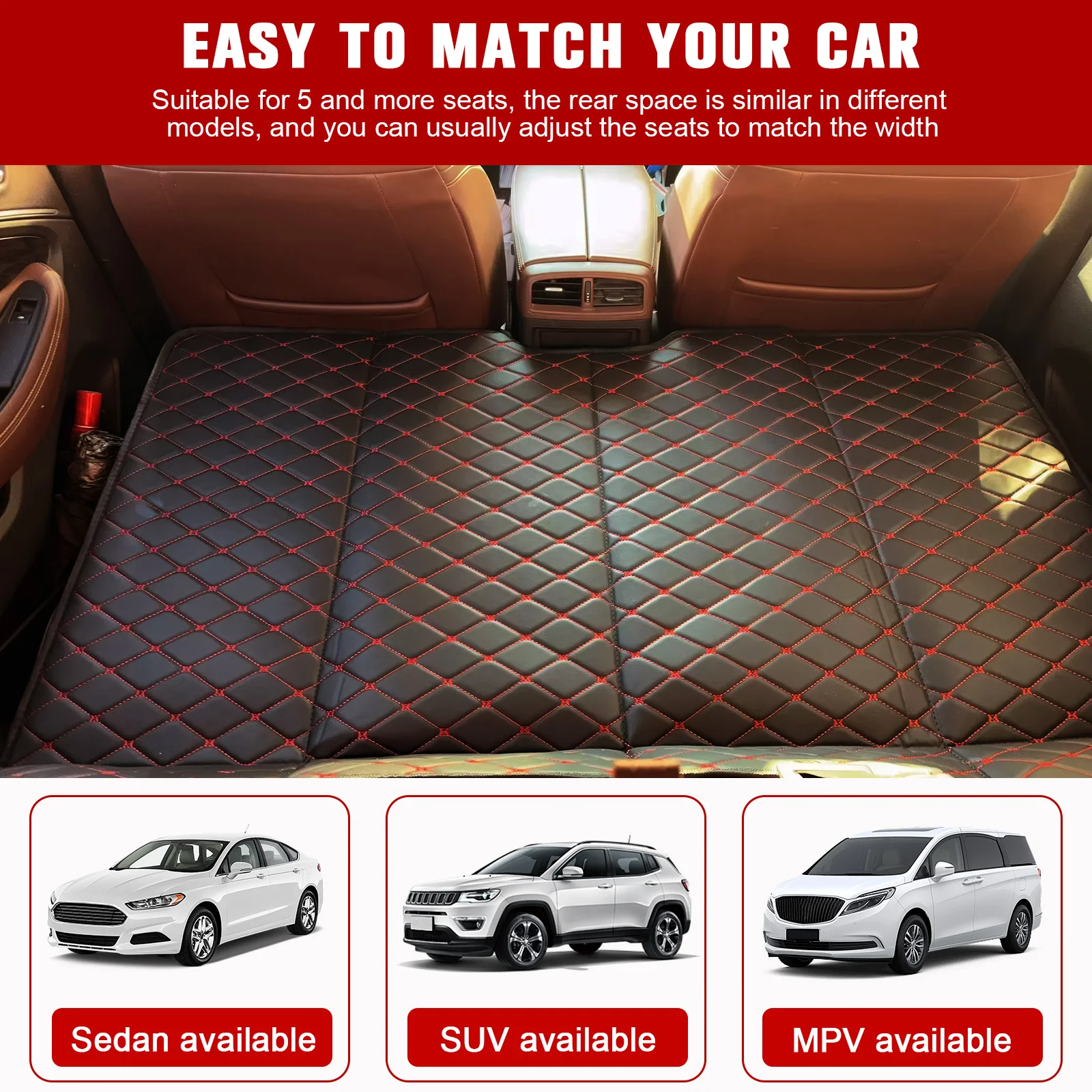 Bed Car Mattress SUV In Car Folding Of Rear Car Sleeping Mats Extension Board Trunk Sleeping Camping Mattress Portable Back Seat
Bed Car Mattress SUV In Car Folding Of Rear Car Sleeping Mats Extension Board Trunk Sleeping Camping Mattress Portable Back Seat