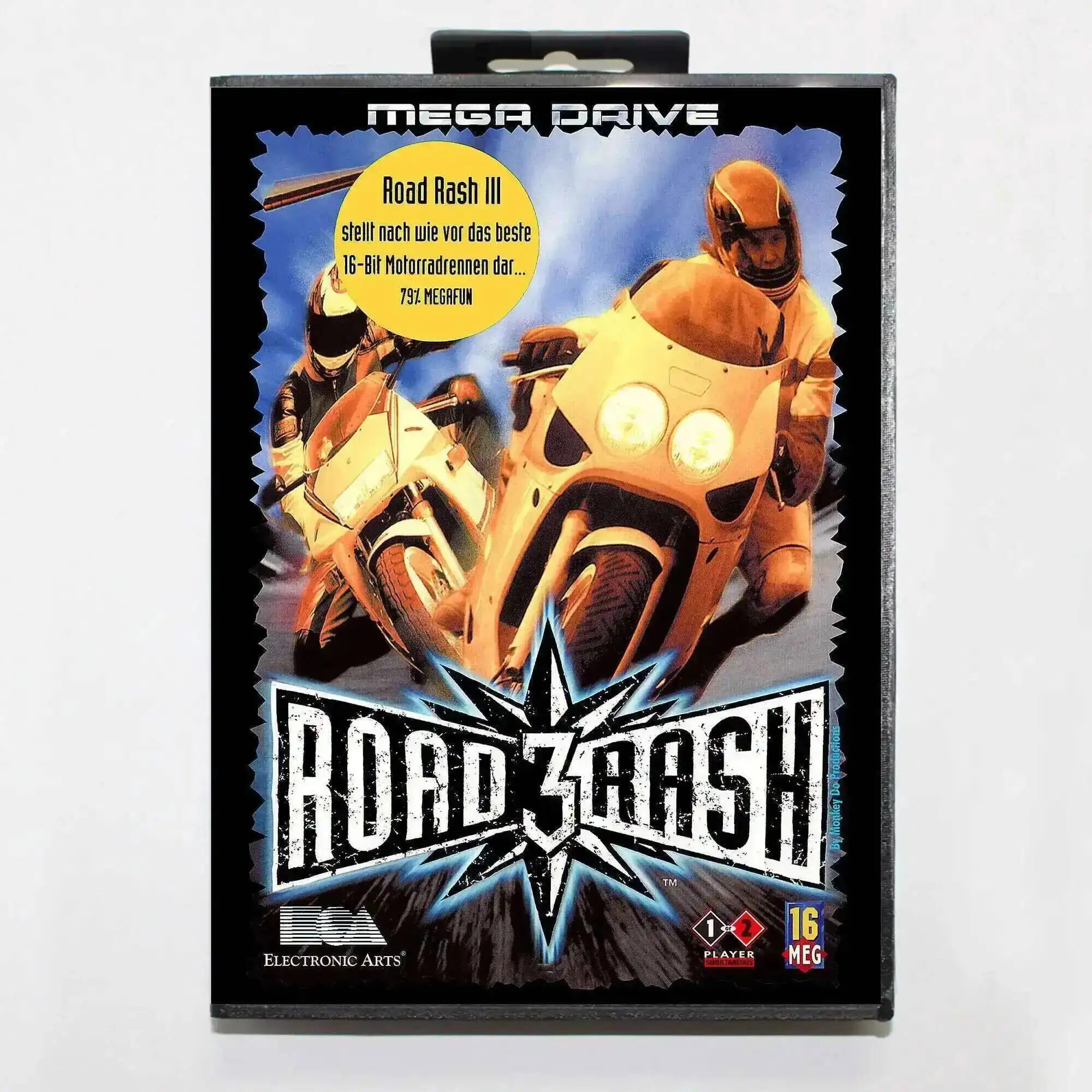 Road Rash 3 MD Game Card with EUR Box for 16 Bit Sega Megadrive Genesis system
Road Rash 3 MD Game Card with EUR Box for 16 Bit Sega Megadrive Genesis system