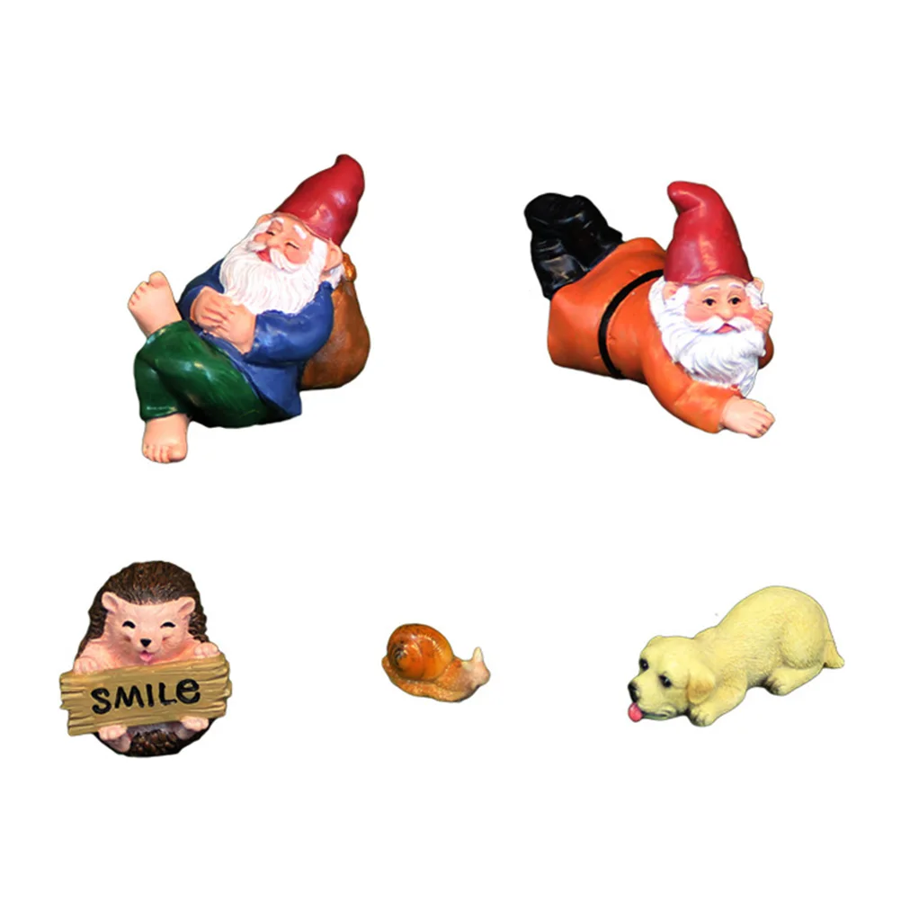 5pcs Gnome Ornament Miniatures Figurines Decorations Fairy Garden Resin Adornments Lightweight Realistic Shape Courtyard Micro
5pcs Gnome Ornament Miniatures Figurines Decorations Fairy Garden Resin Adornments Lightweight Realistic Shape Courtyard Micro