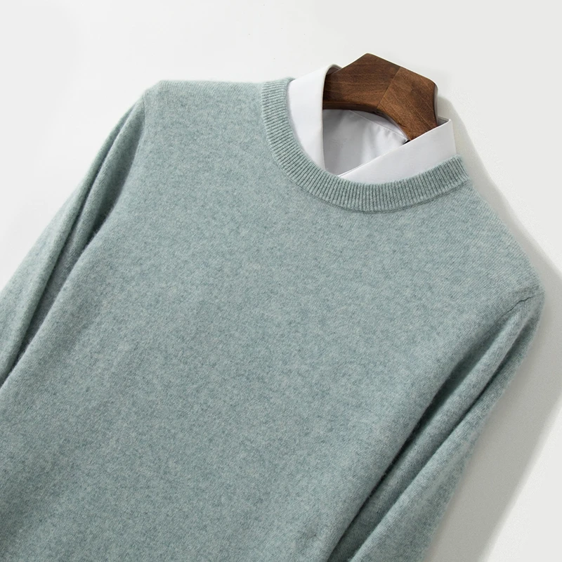 Men's100% Cashmere Sweaters Soft Warm O-Neck Casual Pullovers Spring Autumn Winter Long Sleeve High Quanlity Tops 8 Colors
Men's100% Cashmere Sweaters Soft Warm O-Neck Casual Pullovers Spring Autumn Winter Long Sleeve High Quanlity Tops 8 Colors
