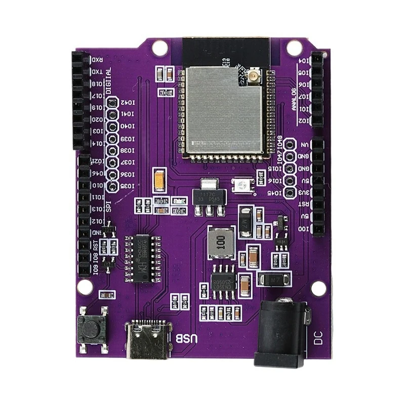 ESP32-S3 Development Expansion Board for Python IDE with ESP32S3 N16R8 Wifi Module Multipurpose Connection Type-C
ESP32-S3 Development Expansion Board for Python IDE with ESP32S3 N16R8 Wifi Module Multipurpose Connection Type-C