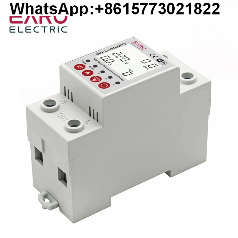 2P 63A TUYA APP WiFi Smart Meter Circuit Leakage Low Voltage Protector Relay Equipment
2P 63A TUYA APP WiFi Smart Meter Circuit Leakage Low Voltage Protector Relay Equipment