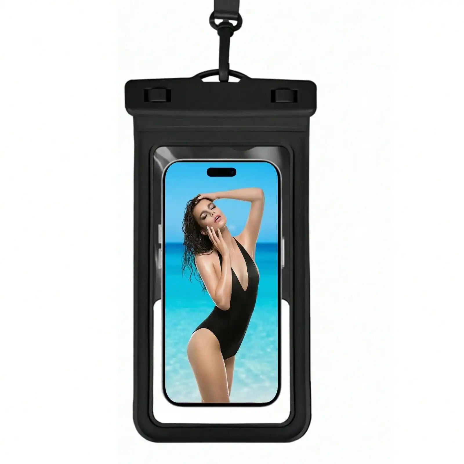 Black PVC Waterproof Phone Pouch With Card Holder Compatible With 17/16/15/14/13 Pro Max Spring Gift Birthday Party
Black PVC Waterproof Phone Pouch With Card Holder Compatible With 17/16/15/14/13 Pro Max Spring Gift Birthday Party