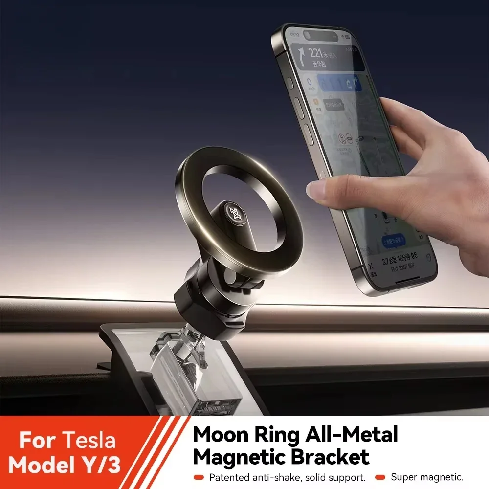 For Tesla Model Y Magnetic Car Phone Holder Model3 Highland 2024 Car Magnetic Phone Holder Moon Ring Metal Car Mount
For Tesla Model Y Magnetic Car Phone Holder Model3 Highland 2024 Car Magnetic Phone Holder Moon Ring Metal Car Mount