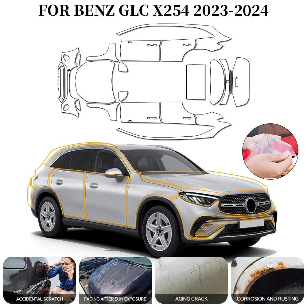For Benz BLC X254 Luxury 2023 2024 Clear PPF Car Film 8.5mil Precut TPU PPF Paint Protection Film High Gloss Anti-Scratch Film
For Benz BLC X254 Luxury 2023 2024 Clear PPF Car Film 8.5mil Precut TPU PPF Paint Protection Film High Gloss Anti-Scratch Film