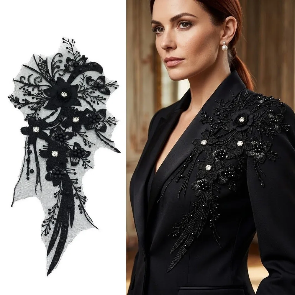 Openwork Wedding Dress Patch Three-Dimensional DIY craft Embroidery Patch Patch Garniture Lace Fabric Applique
Openwork Wedding Dress Patch Three-Dimensional DIY craft Embroidery Patch Patch Garniture Lace Fabric Applique