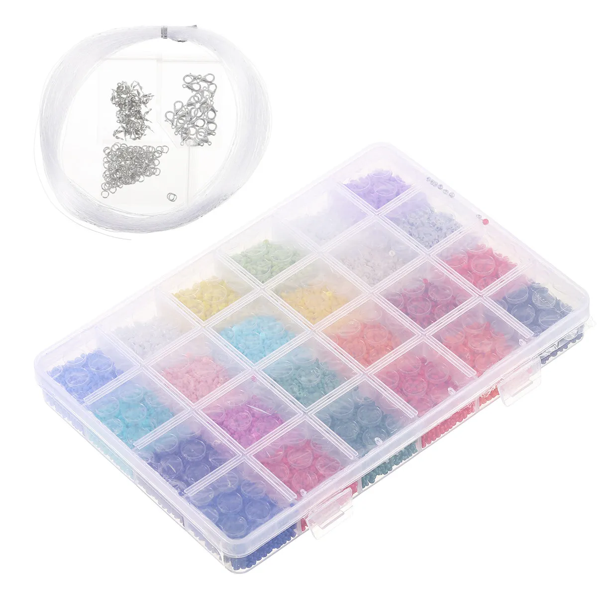 1 Box Glass Rice Beads 2Mm Round Spacer Beads for DIY Jewelry Craft Bracelet Necklace Colorful Bead Accessories
1 Box Glass Rice Beads 2Mm Round Spacer Beads for DIY Jewelry Craft Bracelet Necklace Colorful Bead Accessories