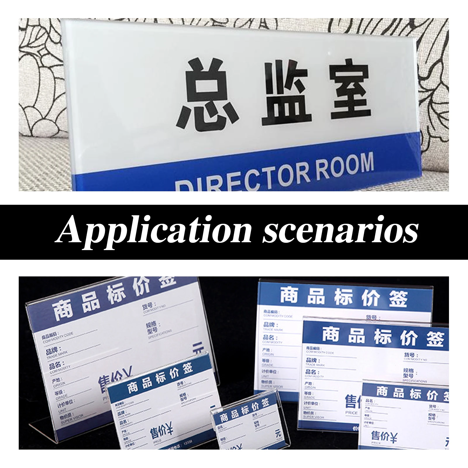 2pcs Acrylic Price Holders Desktop Label Stands Clear Display Racks Reusable Storage Easy Clean Meeting
2pcs Acrylic Price Holders Desktop Label Stands Clear Display Racks Reusable Storage Easy Clean Meeting