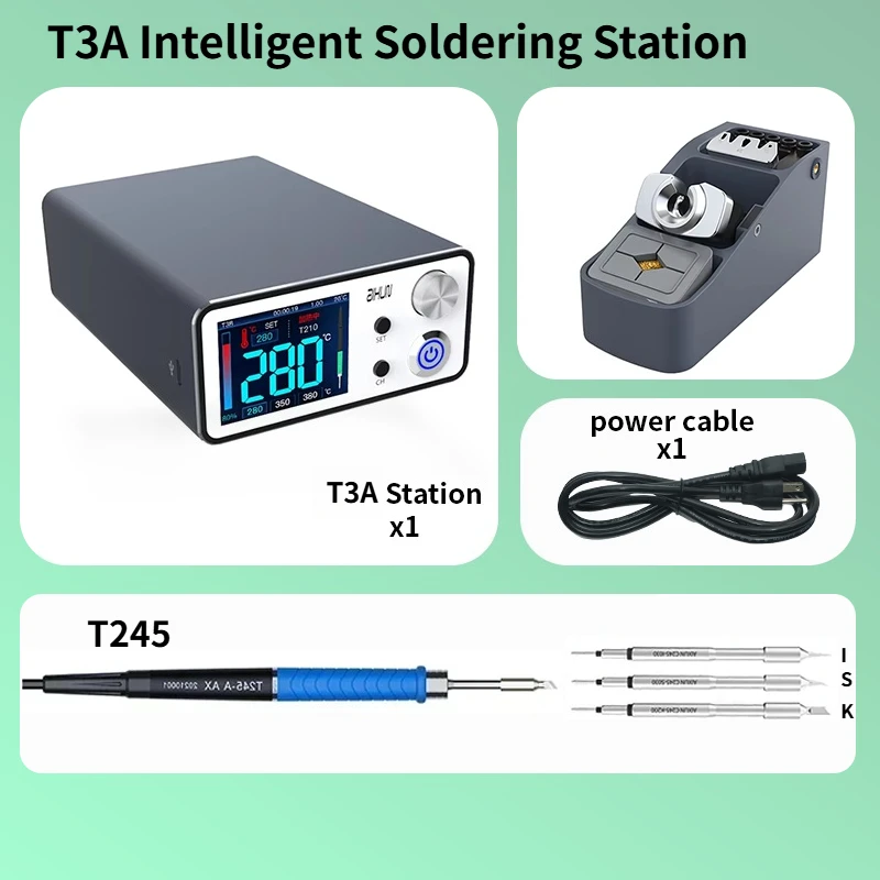 AIXUN T3A Intelligent Soldering Station Applicable To T245 Handle Welding Pen for Phone BGA Soldering Iron Repair Tools
AIXUN T3A Intelligent Soldering Station Applicable To T245 Handle Welding Pen for Phone BGA Soldering Iron Repair Tools