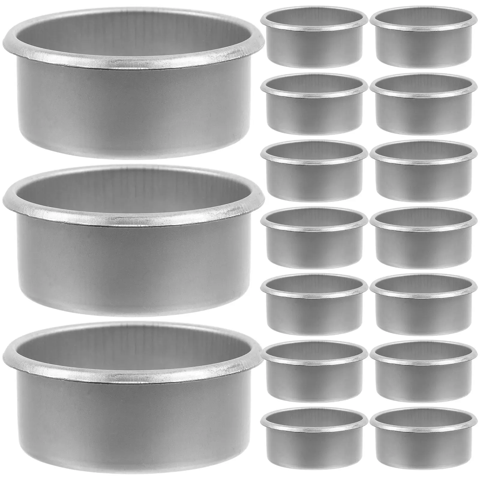 20 Pcs Empty Cup Silver Candleholder For Home Dye Cups Iron Decorative Containers Simple Style DIY Decoration
20 Pcs Empty Cup Silver Candleholder For Home Dye Cups Iron Decorative Containers Simple Style DIY Decoration