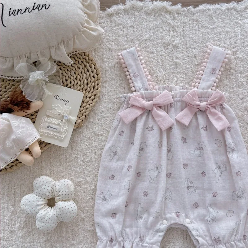 2026 Summer Infant and Girl Baby Cotton Yarn Cute Little Cat Home Outing Strap Short Crawler Clothes Jumpsuit
2026 Summer Infant and Girl Baby Cotton Yarn Cute Little Cat Home Outing Strap Short Crawler Clothes Jumpsuit