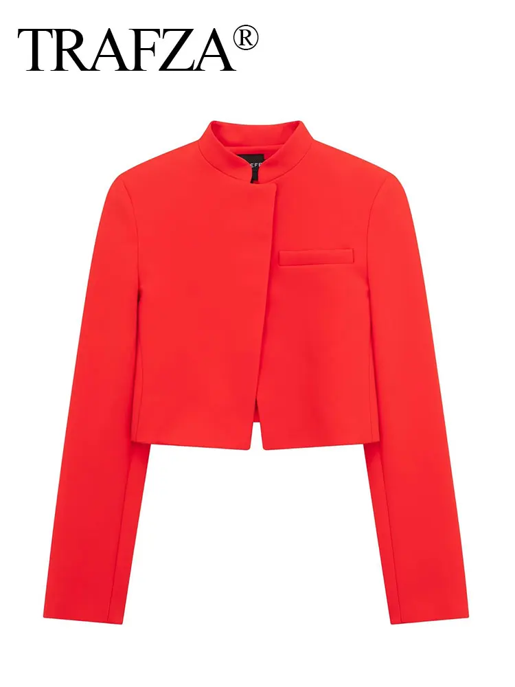 TRAFZA 2024 Spring Suit Coat For Women Single Breasted Slim Blazer Jacket Female Commute Office Lady Women's Cardigan Top
TRAFZA 2024 Spring Suit Coat For Women Single Breasted Slim Blazer Jacket Female Commute Office Lady Women's Cardigan Top