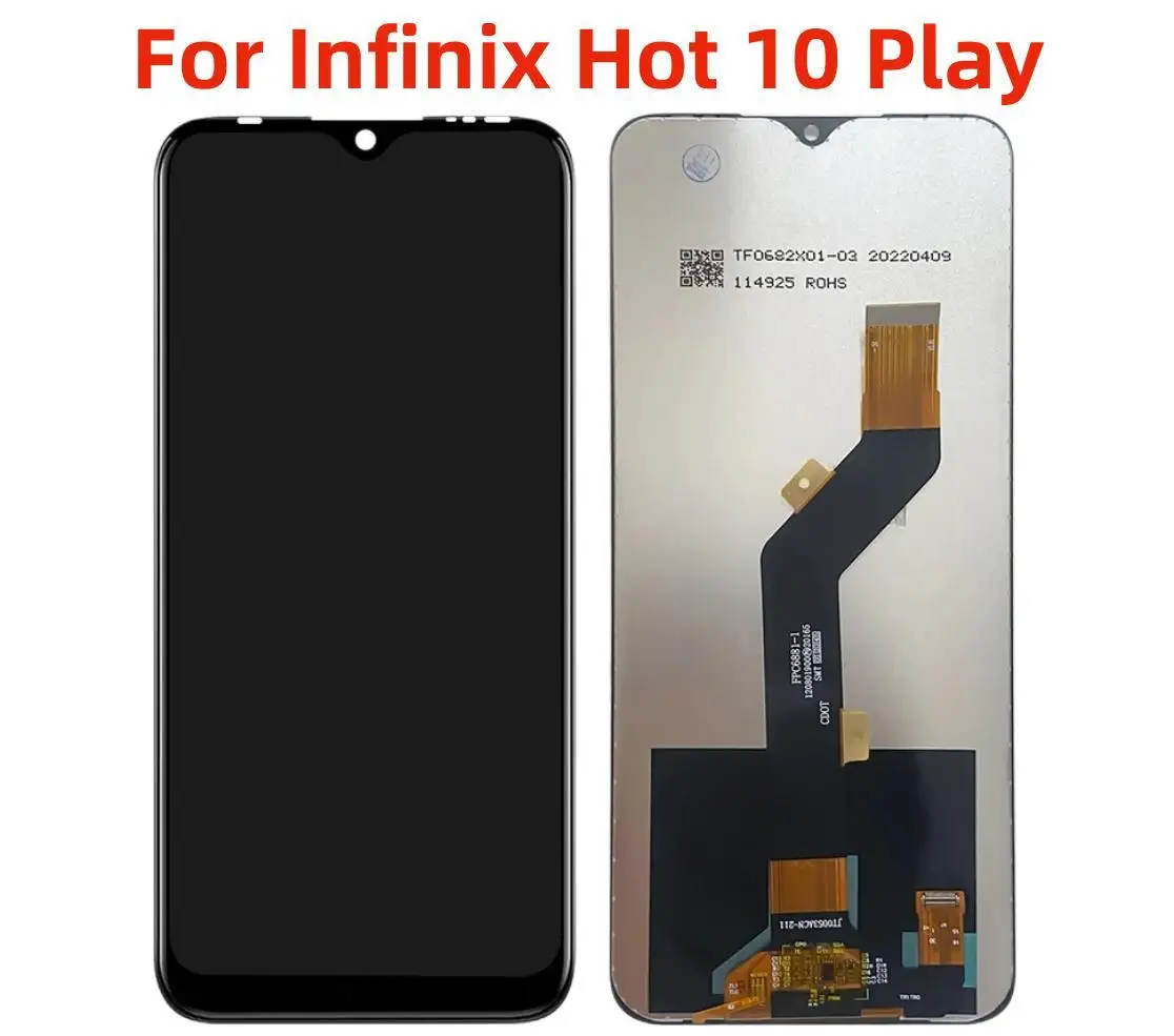 Original For Infinix Hot 10 Play LCD Display Touch Screen Digitizer Assembly Repair Replacement Parts For X688C X688B X688 LCD
Original For Infinix Hot 10 Play LCD Display Touch Screen Digitizer Assembly Repair Replacement Parts For X688C X688B X688 LCD