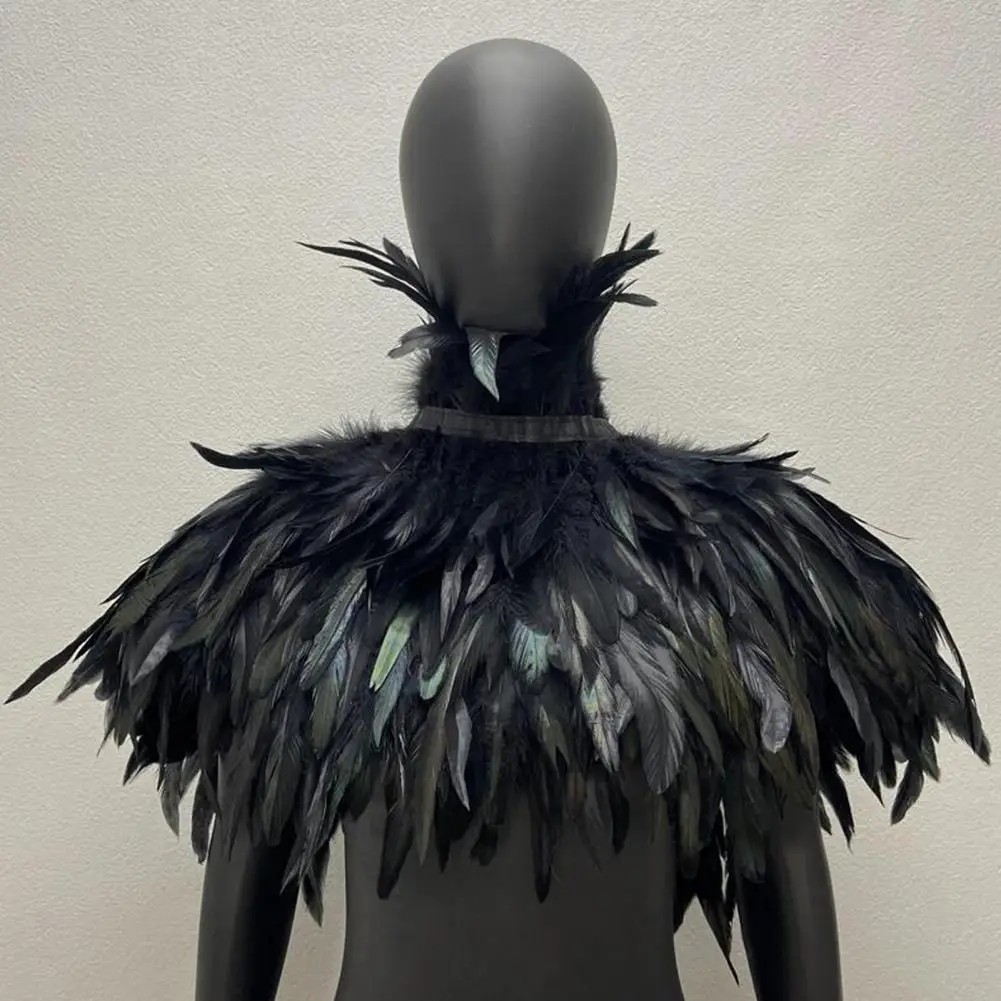 Cosplay Feather Shrug Shawl Soft Feather Shrug Shawl for Cosplay Stage Performance Adjustable Collar Cape for Dancer Costume
Cosplay Feather Shrug Shawl Soft Feather Shrug Shawl for Cosplay Stage Performance Adjustable Collar Cape for Dancer Costume