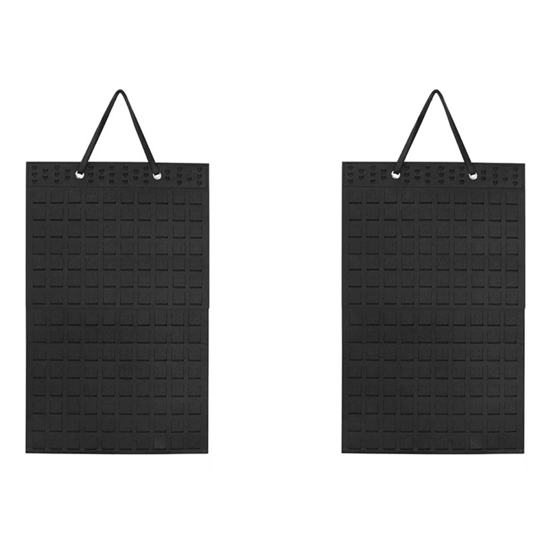 AOAO-2X Hanging Jewellery Organiser, Foldable Hanging Earring Holder, Holds Up To 300 Pairs For Girls And Women, Black
AOAO-2X Hanging Jewellery Organiser, Foldable Hanging Earring Holder, Holds Up To 300 Pairs For Girls And Women, Black