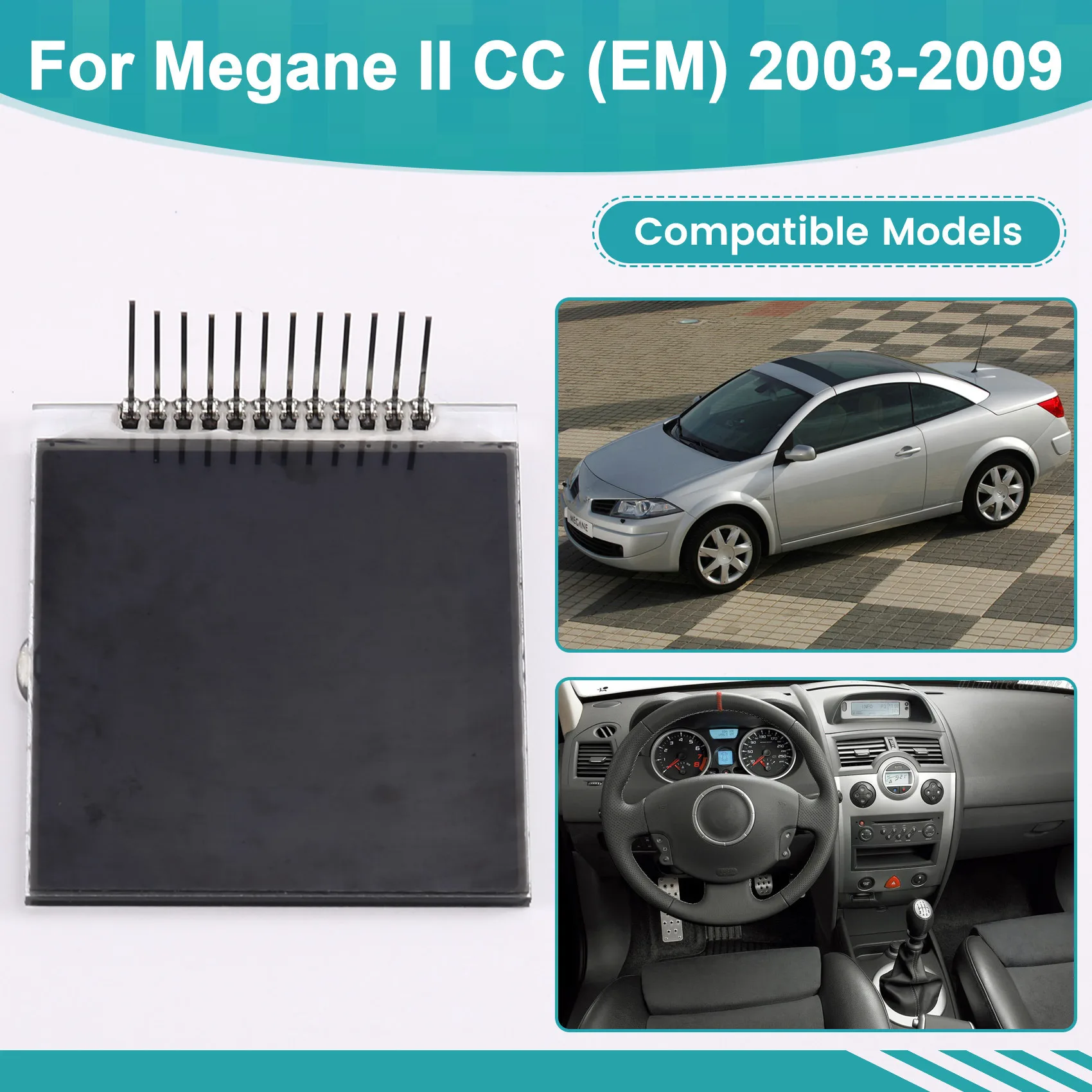 NEW-For Renault Megane II,Clio III Car Instrument Cluster LCD Display Down-Part Numbers 8200364027 8201060299,8200628775H
NEW-For Renault Megane II,Clio III Car Instrument Cluster LCD Display Down-Part Numbers 8200364027 8201060299,8200628775H