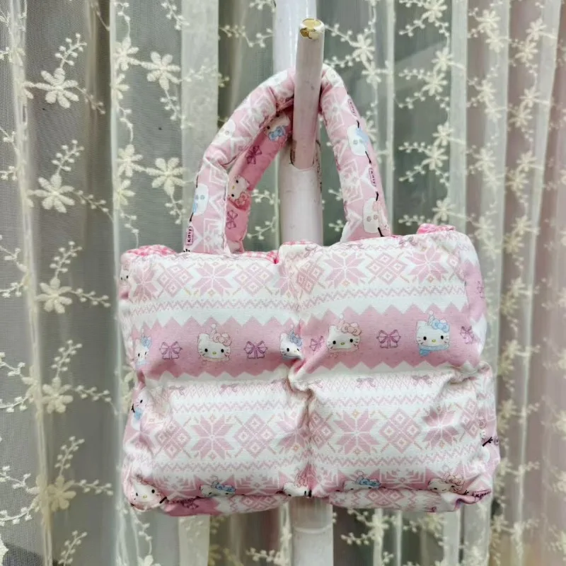 Hello Kitty Puff Bag New Cloud Women Large Capacity Soft Block Cartoon Stylish Versatile Handbag Wholesale Best Friends Gifts
Hello Kitty Puff Bag New Cloud Women Large Capacity Soft Block Cartoon Stylish Versatile Handbag Wholesale Best Friends Gifts