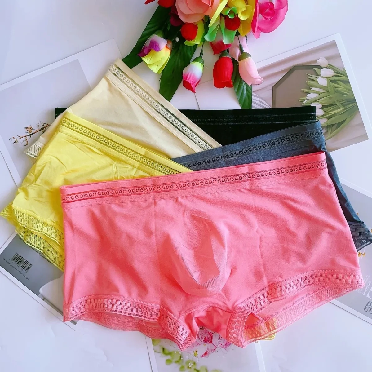 Man's Pink Elastic Shorts Boxer Panty Briefs BF Gifts Intimates Panties
Man's Pink Elastic Shorts Boxer Panty Briefs BF Gifts Intimates Panties