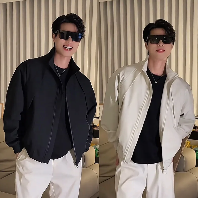 Свободный крой Pilot Jaet, мужская уличная ветрозащитная спецодежда с воротником-стойкой, пальто, чистый цвет, широкая версия, повседневная одежда
Свободный крой Pilot Jaet, мужская уличная ветрозащитная спецодежда с воротником-стойкой, пальто, чистый цвет, широкая версия, повседневная одежда