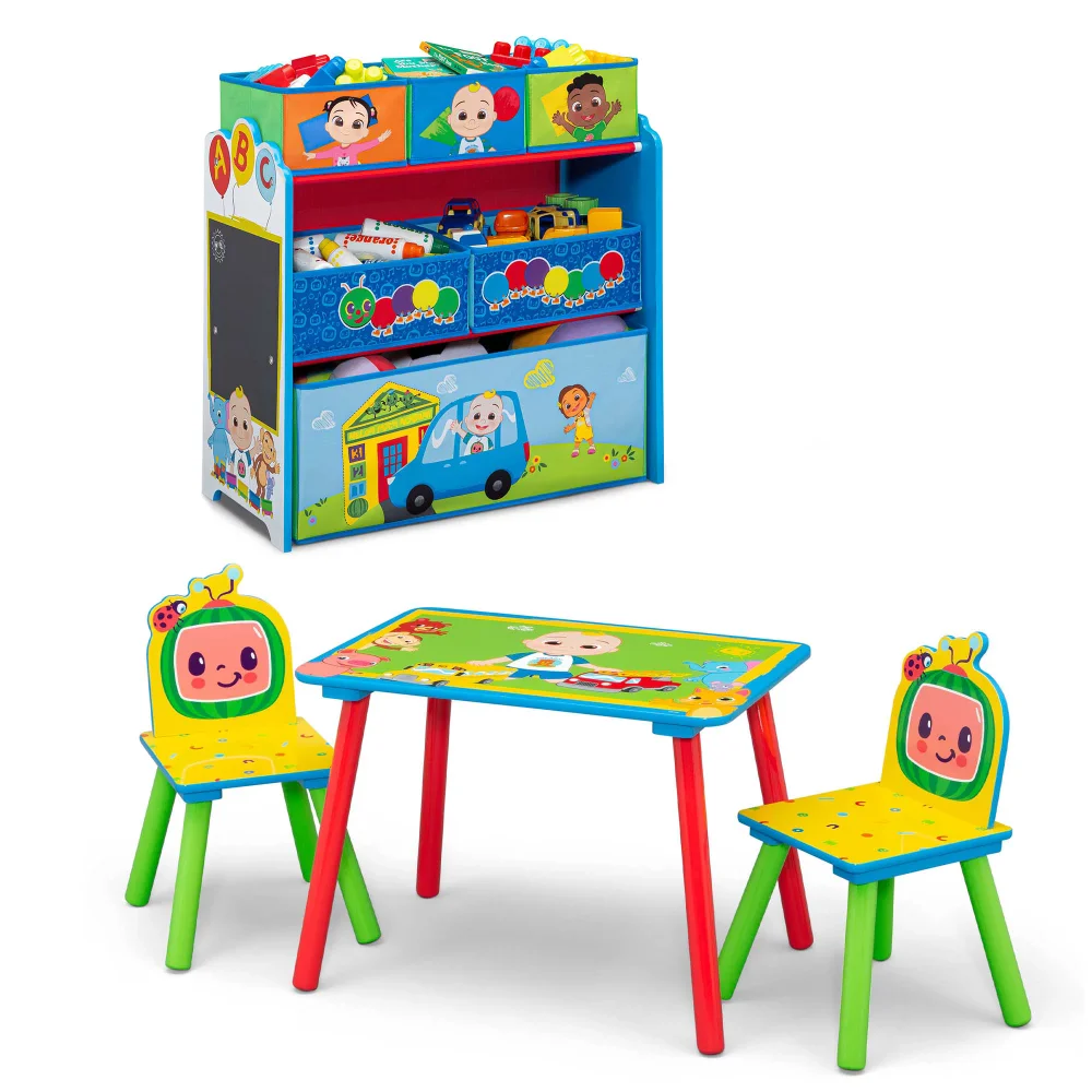 4-Piece Toddler Playroom Set by Delta Children – Includes Play Table with Dry Erase Tabletop and 6 Bin
4-Piece Toddler Playroom Set by Delta Children – Includes Play Table with Dry Erase Tabletop and 6 Bin