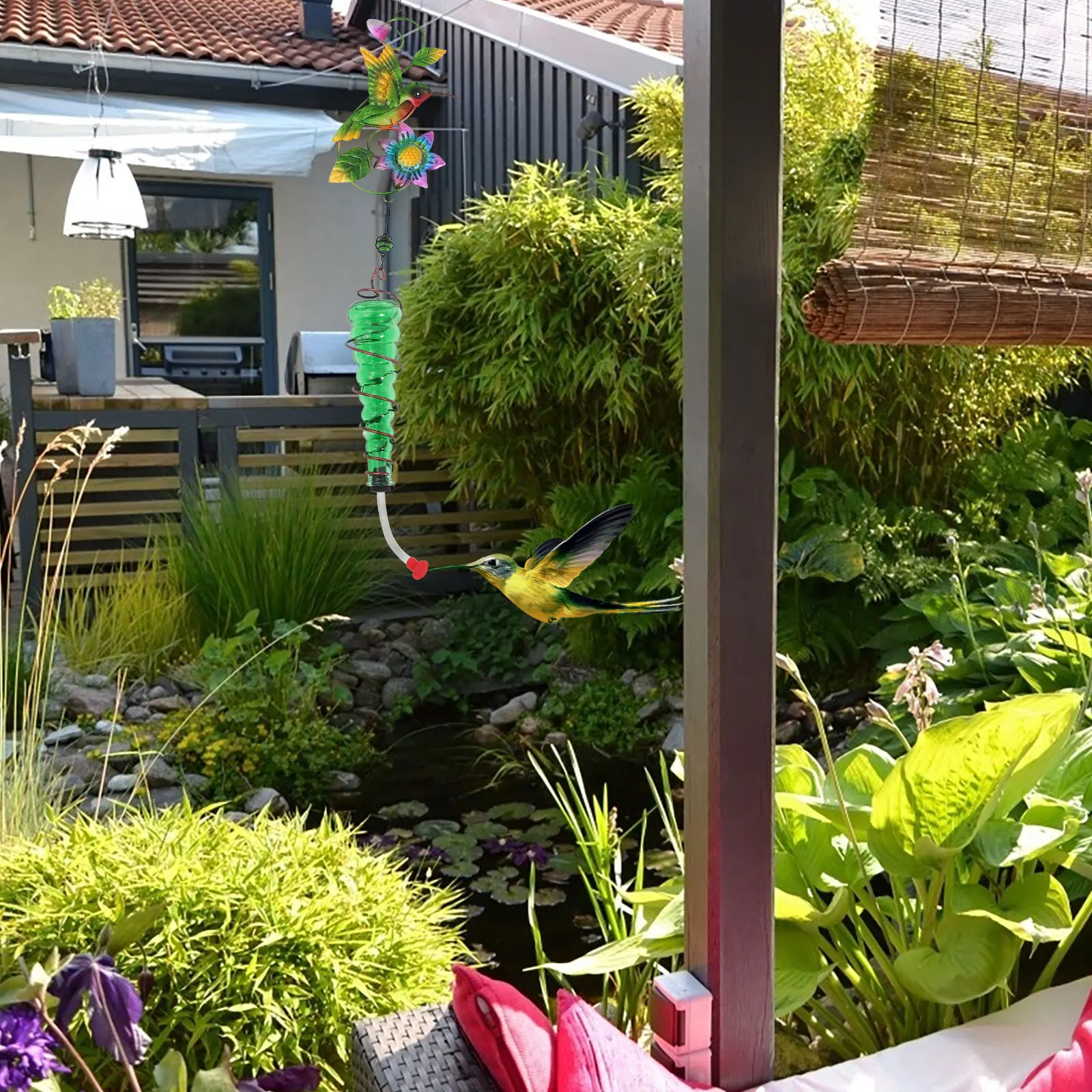 Glass Bird Glass Water Feeder Decor Durable Iron Outdoor Decor Hanging Water Food Supply Pigeon Feeder Glassware
Glass Bird Glass Water Feeder Decor Durable Iron Outdoor Decor Hanging Water Food Supply Pigeon Feeder Glassware