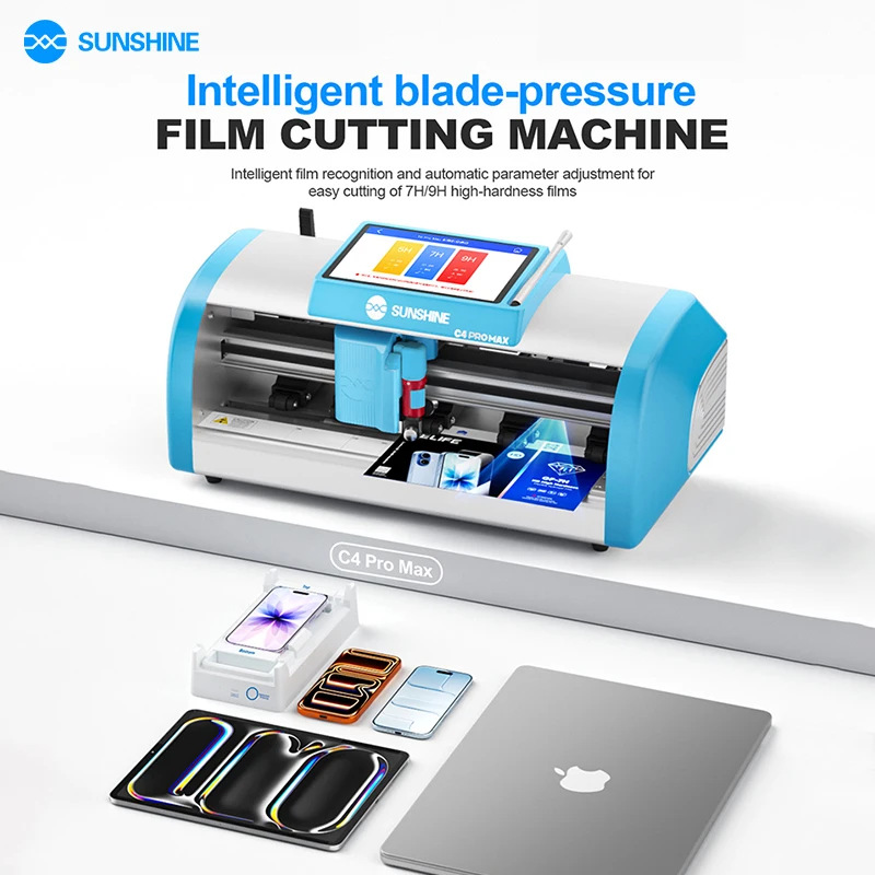 SUNSHINE C4 Pro Max Intelligent Blade-pressure Film Cutting Machine for Cut high-hardness Films such as 7H/9H under 16 Inches
SUNSHINE C4 Pro Max Intelligent Blade-pressure Film Cutting Machine for Cut high-hardness Films such as 7H/9H under 16 Inches