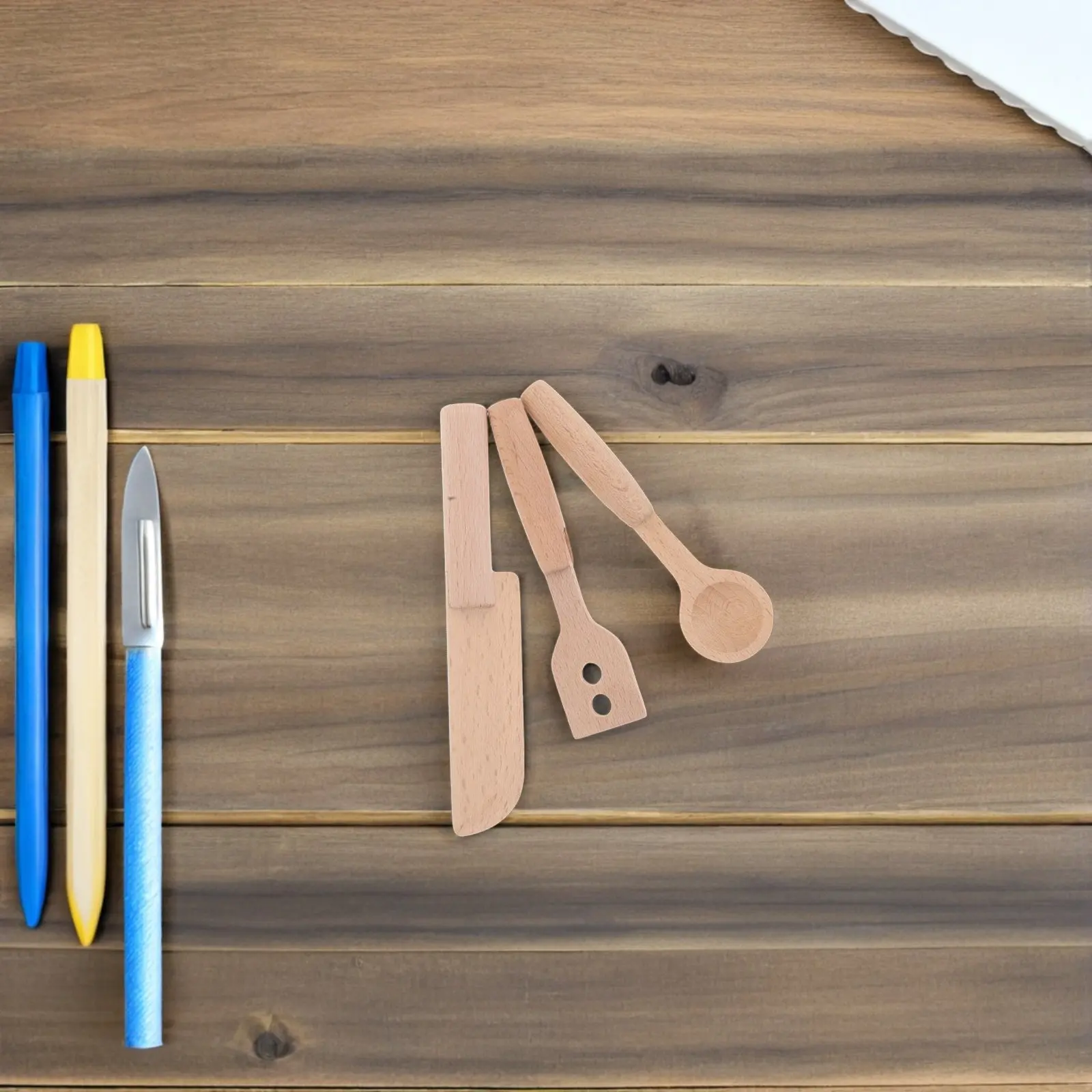 Набор из 3 деревянных игрушечных кухонных принадлежностей для детей: реалистичные кухонные инструменты с безопасными закругленными краями для ролевых игр и раннего развития
Набор из 3 деревянных игрушечных кухонных принадлежностей для детей: реалистичные кухонные инструменты с безопасными закругленными краями для ролевых игр и раннего развития