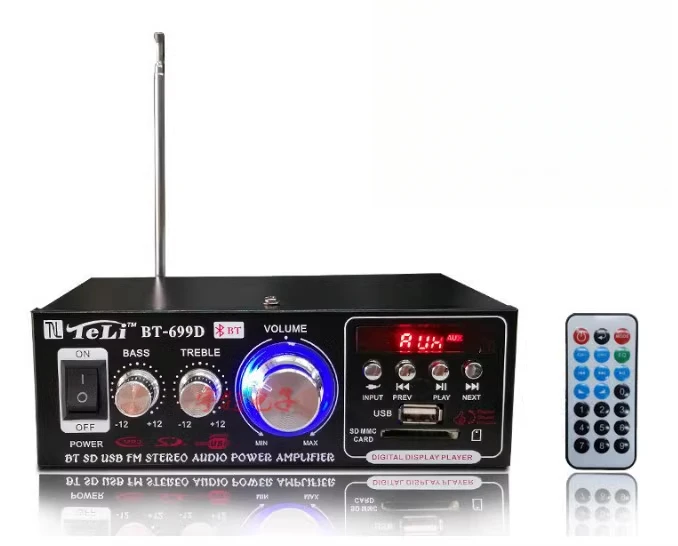BT-298A Audio Amplifier 12V220V110VBT-699D Audio Power Amplifier, Home Car Bluetooth
BT-298A Audio Amplifier 12V220V110VBT-699D Audio Power Amplifier, Home Car Bluetooth