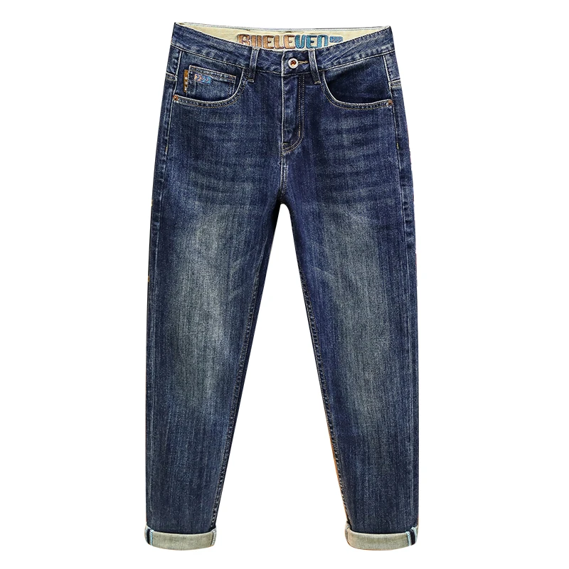 BBL9907 American style big cow autumn new high-end classic light luxury casual slim fit elastic small straight leg jeans for men
BBL9907 American style big cow autumn new high-end classic light luxury casual slim fit elastic small straight leg jeans for men