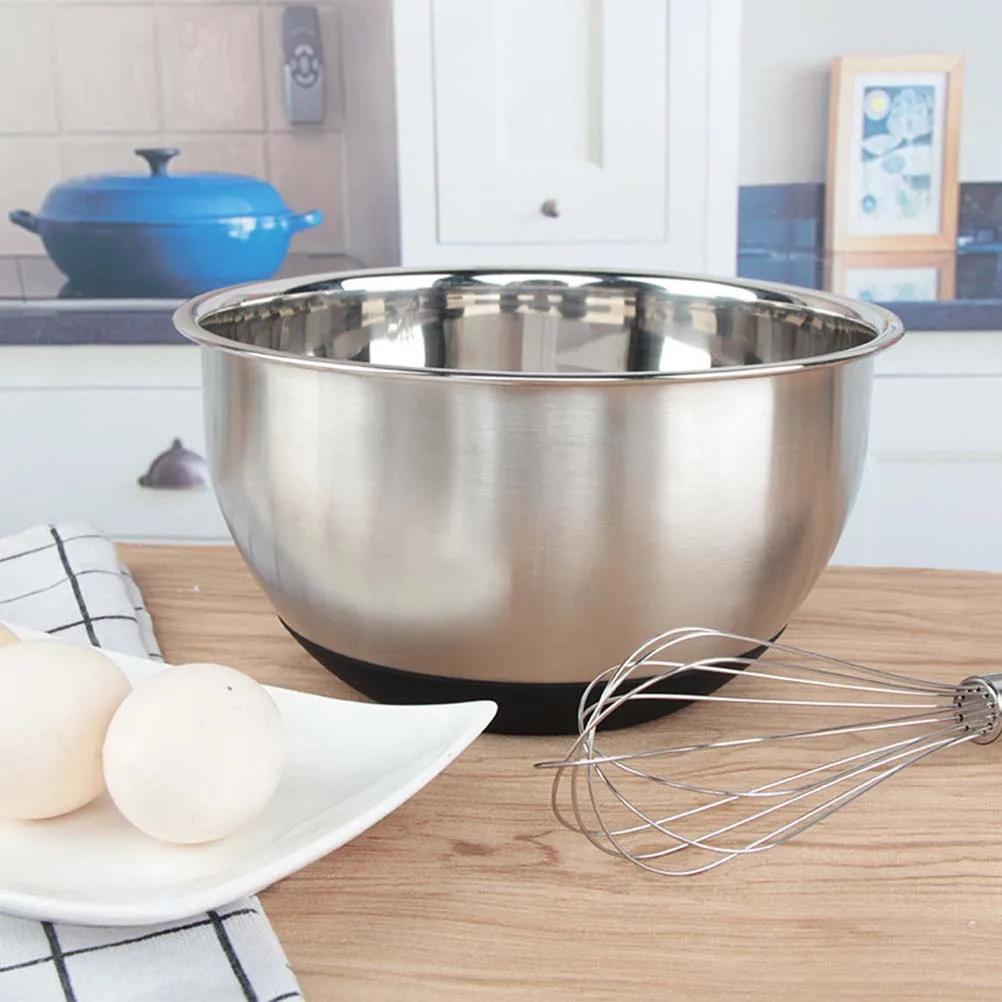 Deepened Stainless Steel Mixing Bowl Non-Slip Bottom Egg Beating Container With Scale Serving Fruit Salad Vegetable Bowl 20Cm
Deepened Stainless Steel Mixing Bowl Non-Slip Bottom Egg Beating Container With Scale Serving Fruit Salad Vegetable Bowl 20Cm