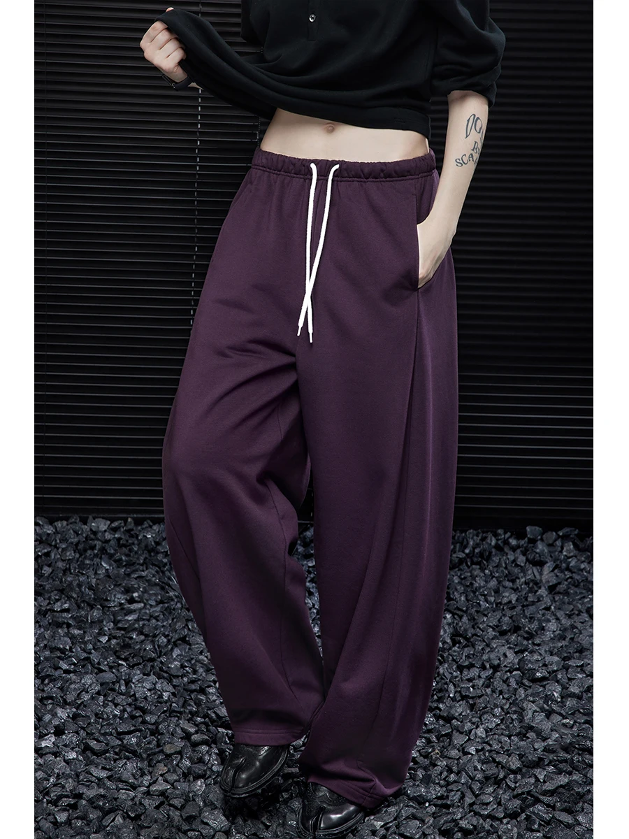 Универсальные свободные брюки с широкими штанинами для женщин, фиолетовые, повседневные, длинные, из смесового хлопка и полиэстера, с завышенной талией
Универсальные свободные брюки с широкими штанинами для женщин, фиолетовые, повседневные, длинные, из смесового хлопка и полиэстера, с завышенной талией