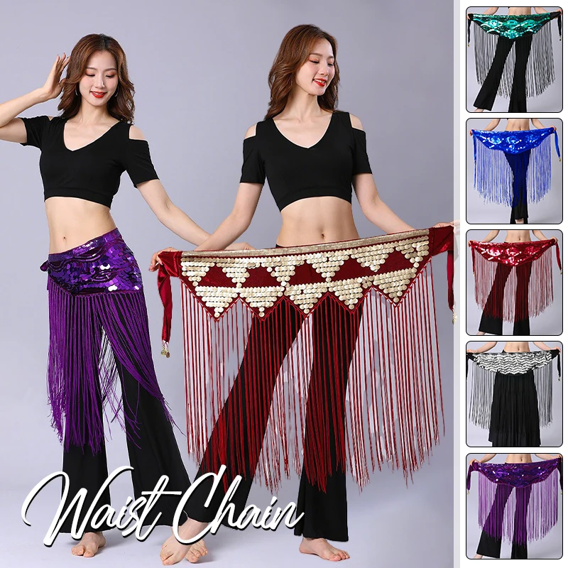 Belly Dance Sequin Waist Chain Women Triangle Long Tassel Oriental Dance Practice Hip Scarf Stage Performance Accessories
Belly Dance Sequin Waist Chain Women Triangle Long Tassel Oriental Dance Practice Hip Scarf Stage Performance Accessories